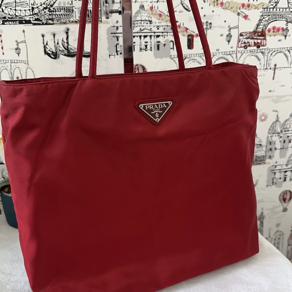 Prada Scarlet Red Tote Bag